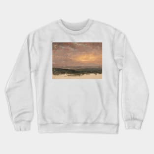 Sunset over the Catskills by Frederic Edwin Church Crewneck Sweatshirt